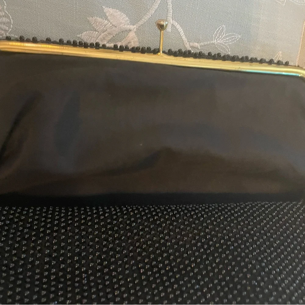 Black Beaded Corde’ Bead Vintage Bag - Picture 11 of 14